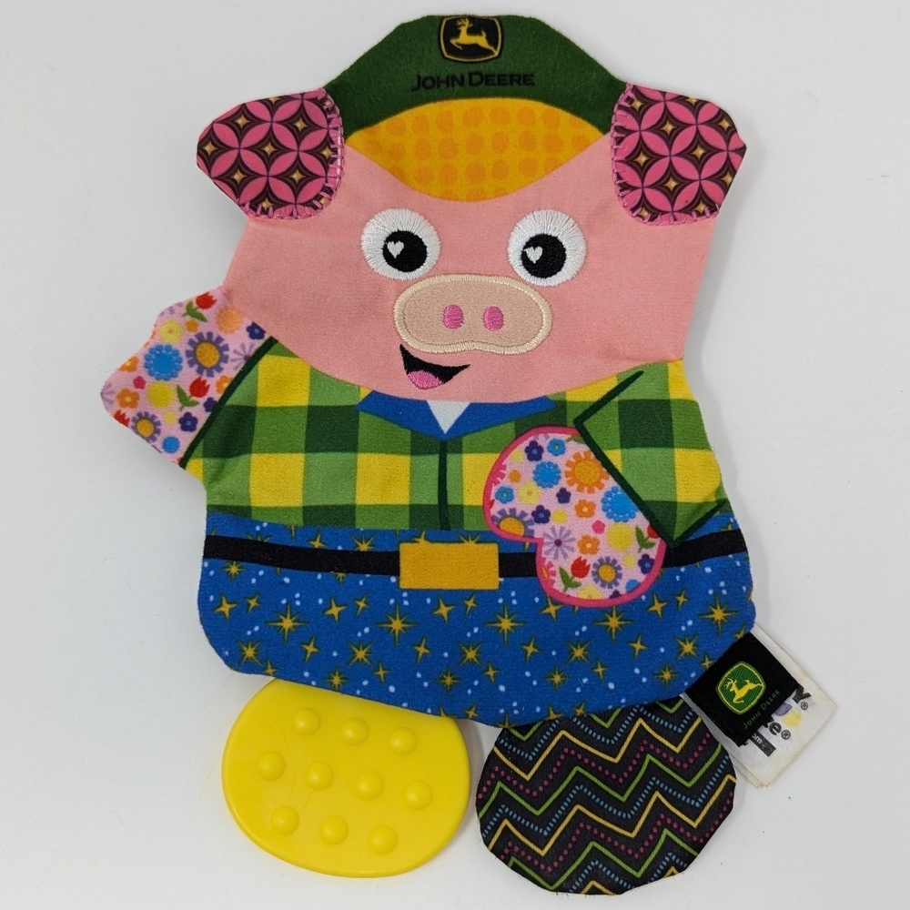 John Deere Lamaze Farm Friends Pig Baby Toy Lovey